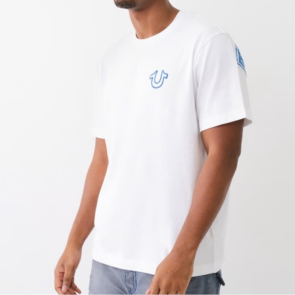 True religion LOGO OVERSEAM PUFF T TEE